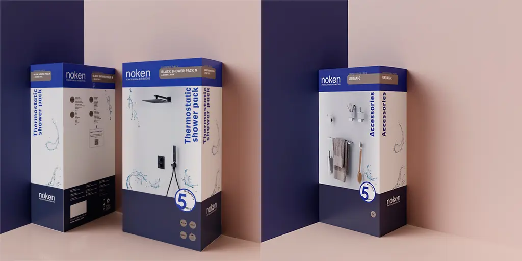Noken comes up with a more efficient configuration with its new Packs for the Hotel Bathroom