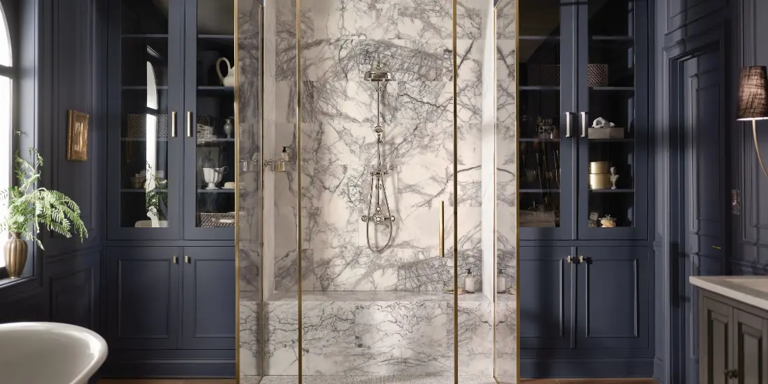 Making a traditional shower a bathroom centrepiece