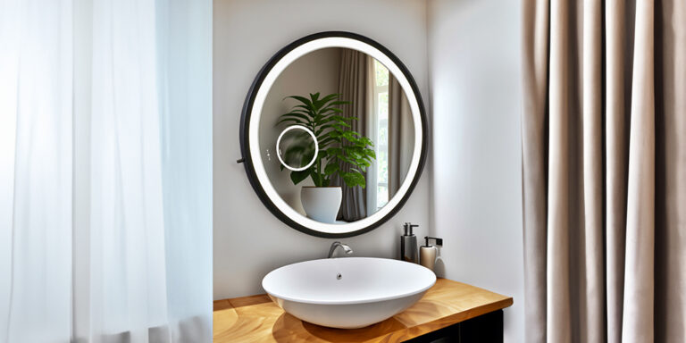 Venus round mirror: elegance and practicality in perfect harmony