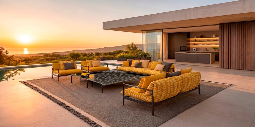 NALU COLLECTION RENEWS ITSELF: TALENTI’S “NOUVELLE VAGUE” LIGHTS UP IN YELLOW AMID STRIPES, GEOMETRIC TEXTURES AND NEW OUTDOOR ATMOSPHERES